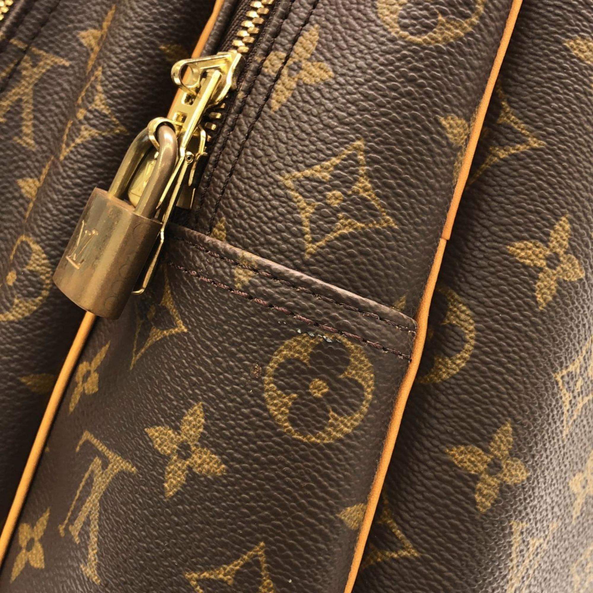 Louis Vuitton Brown Coated Canvas Boston Bag (Pre-Owned)