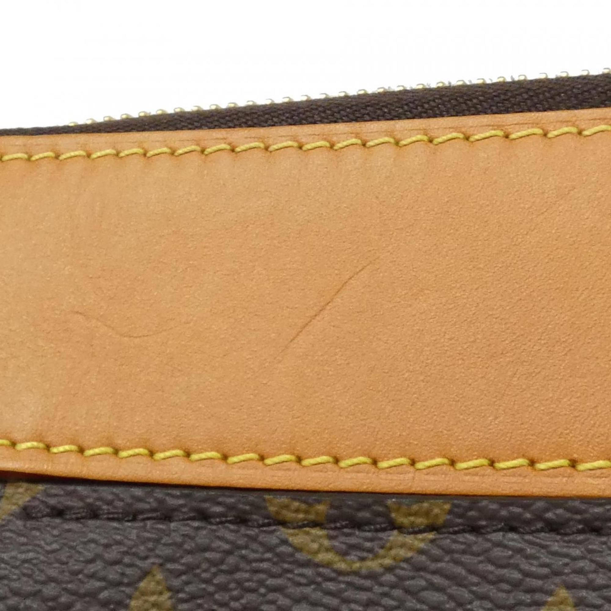 Louis Vuitton Monogram Marron Coated Canvas Pochette (Pre-Owned)