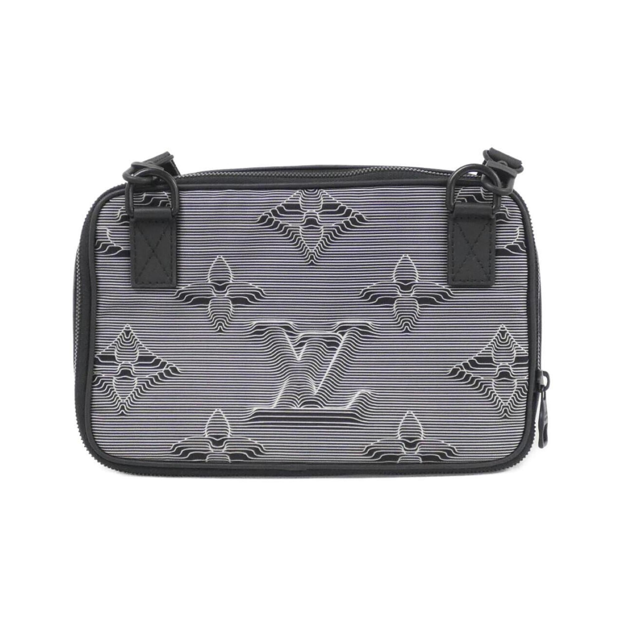 Louis Vuitton Black Nylon Leather Shoulder Bag (Pre-Owned)