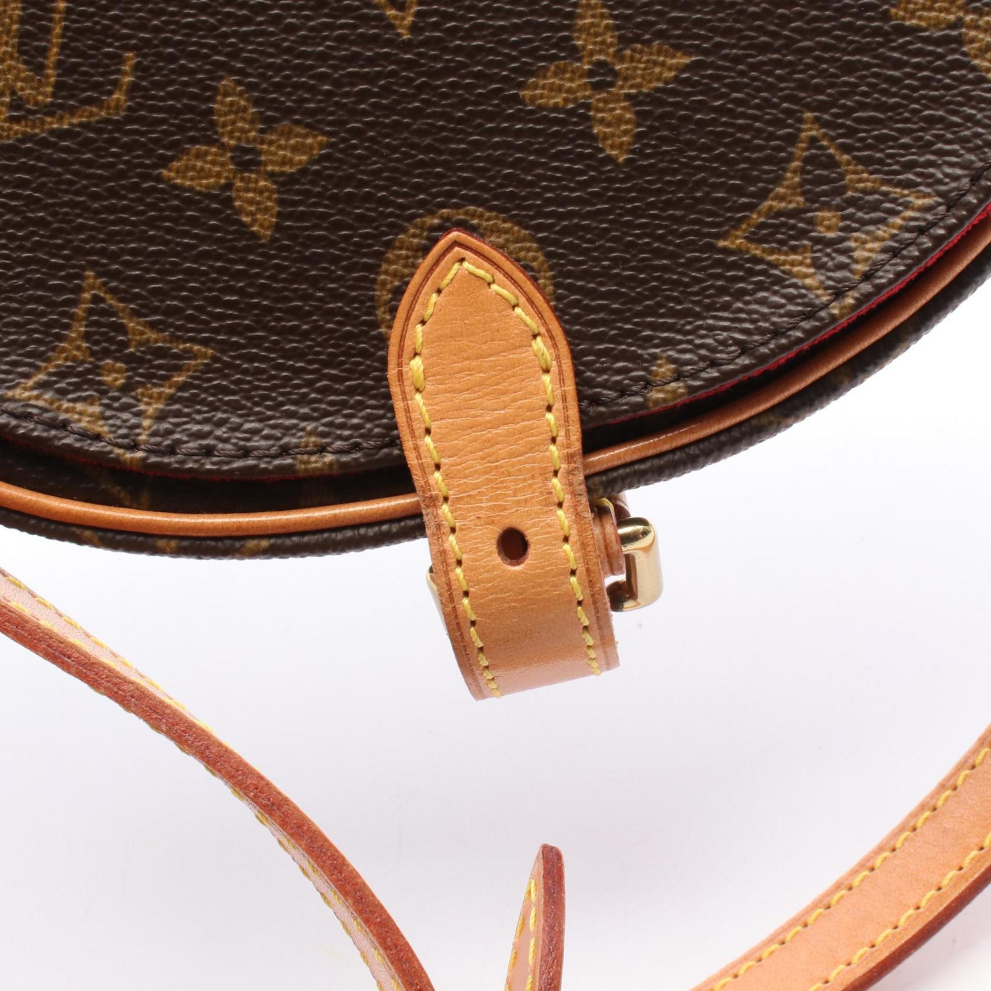 Louis Vuitton Brown Coated Canvas Leather Shoulder Bag (Pre-Owned)