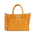 Louis Vuitton Gold Orange Leather Handbag (Pre-Owned)