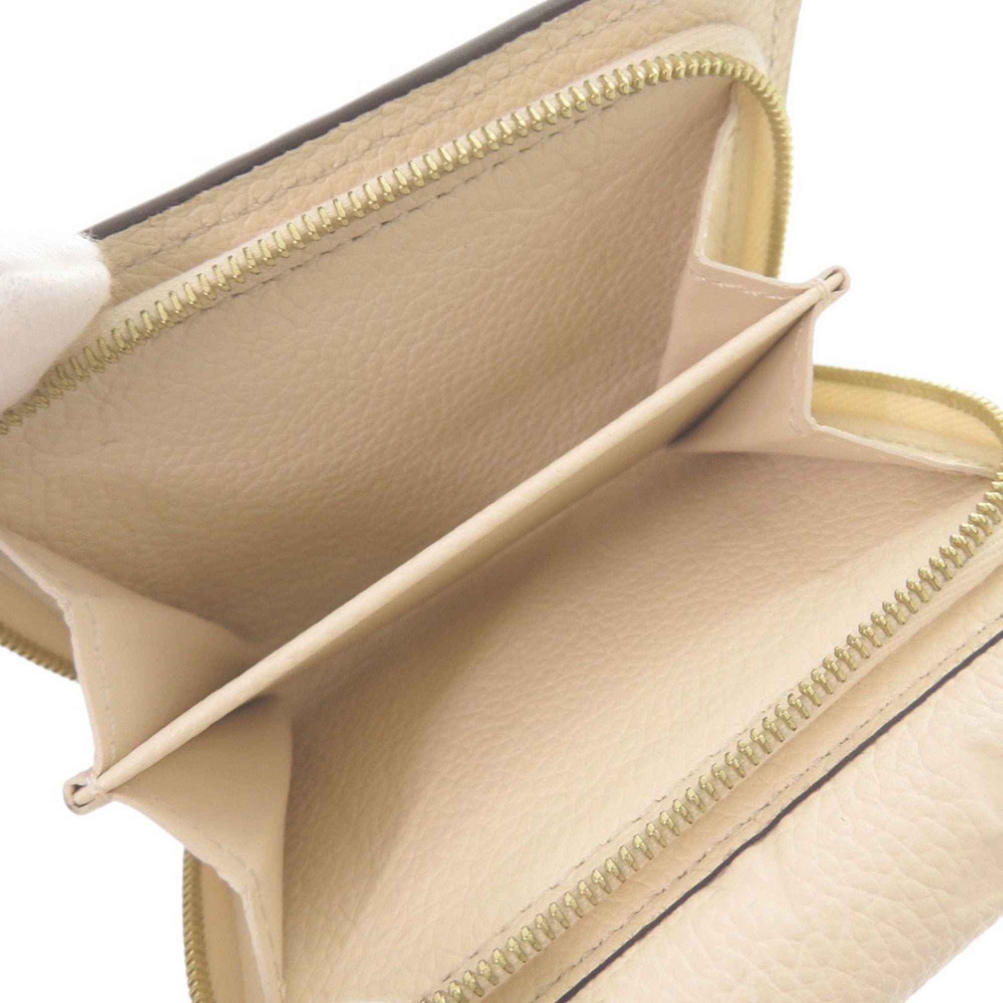 Louis Vuitton Monogram Empreinte Gold Monogram White Monogram Empreinte Wallet (Tri-Fold) (Pre-Owned)