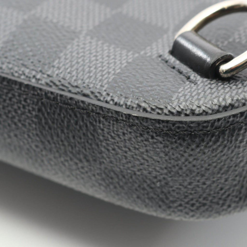 Louis Vuitton Black Damier Graphite Coated Canvas Leather Fanny Pack Sling Bag (Pre-Owned)