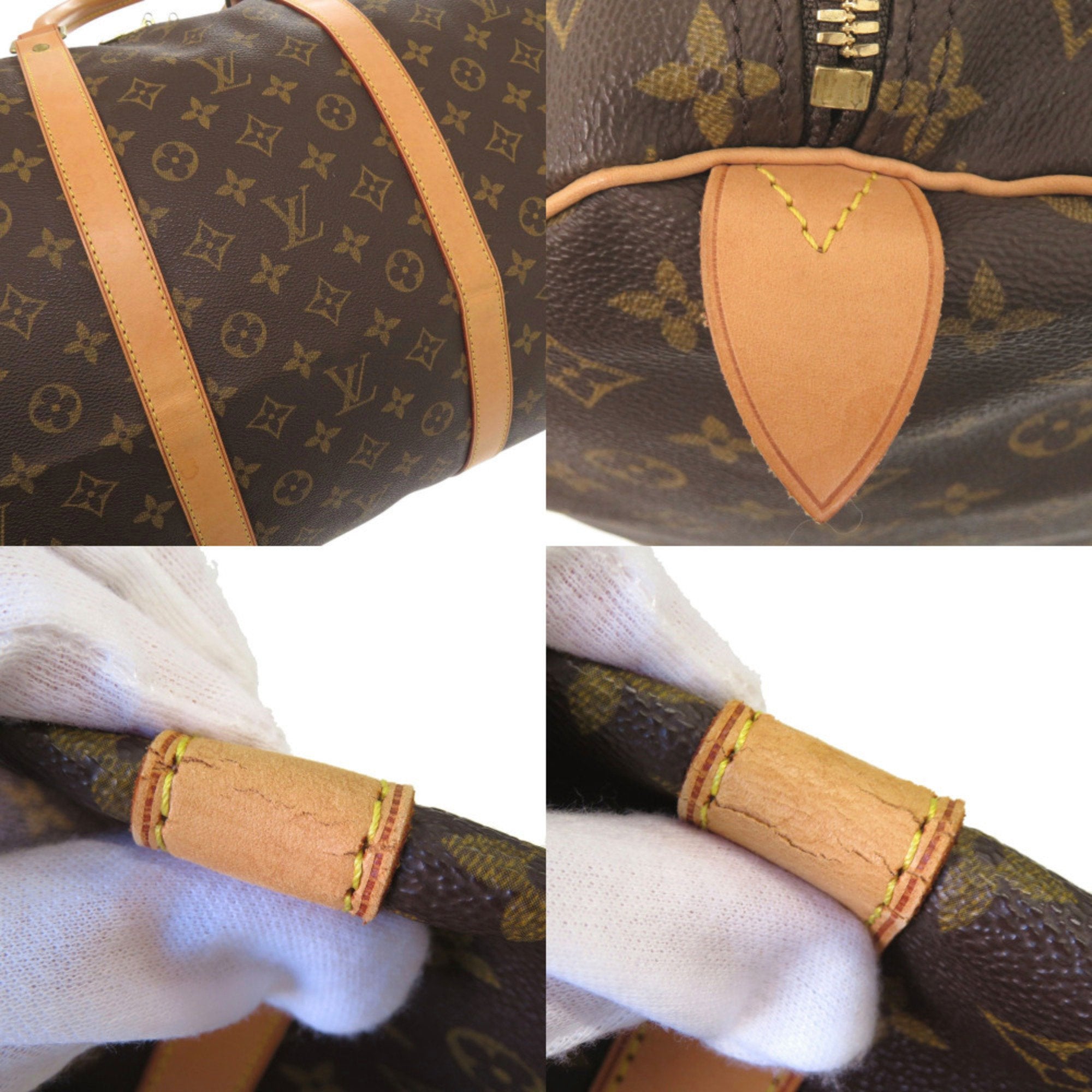 Louis Vuitton Brown Monogram Canvas Boston Bag (Pre-Owned)