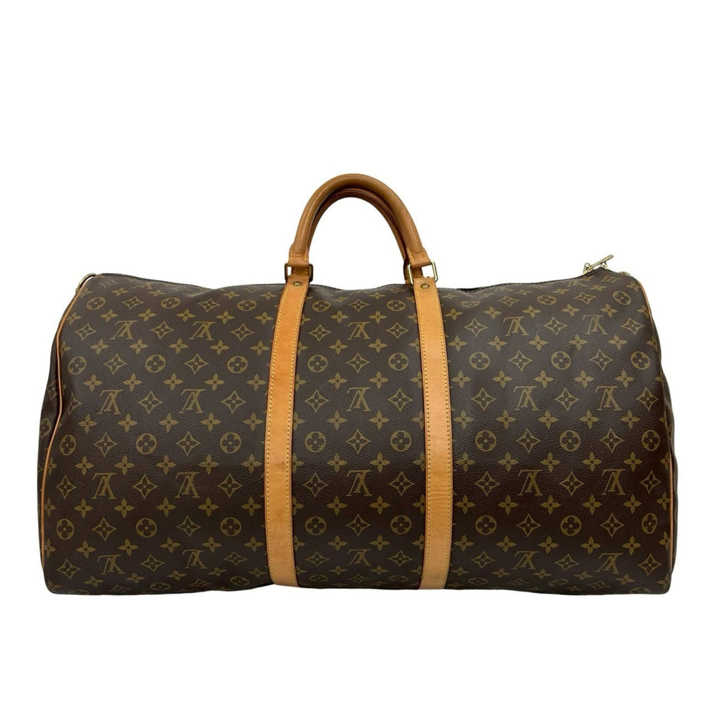 Louis Vuitton Brown Leather Pvc Boston Bag Shoulder Bag (Pre-Owned)