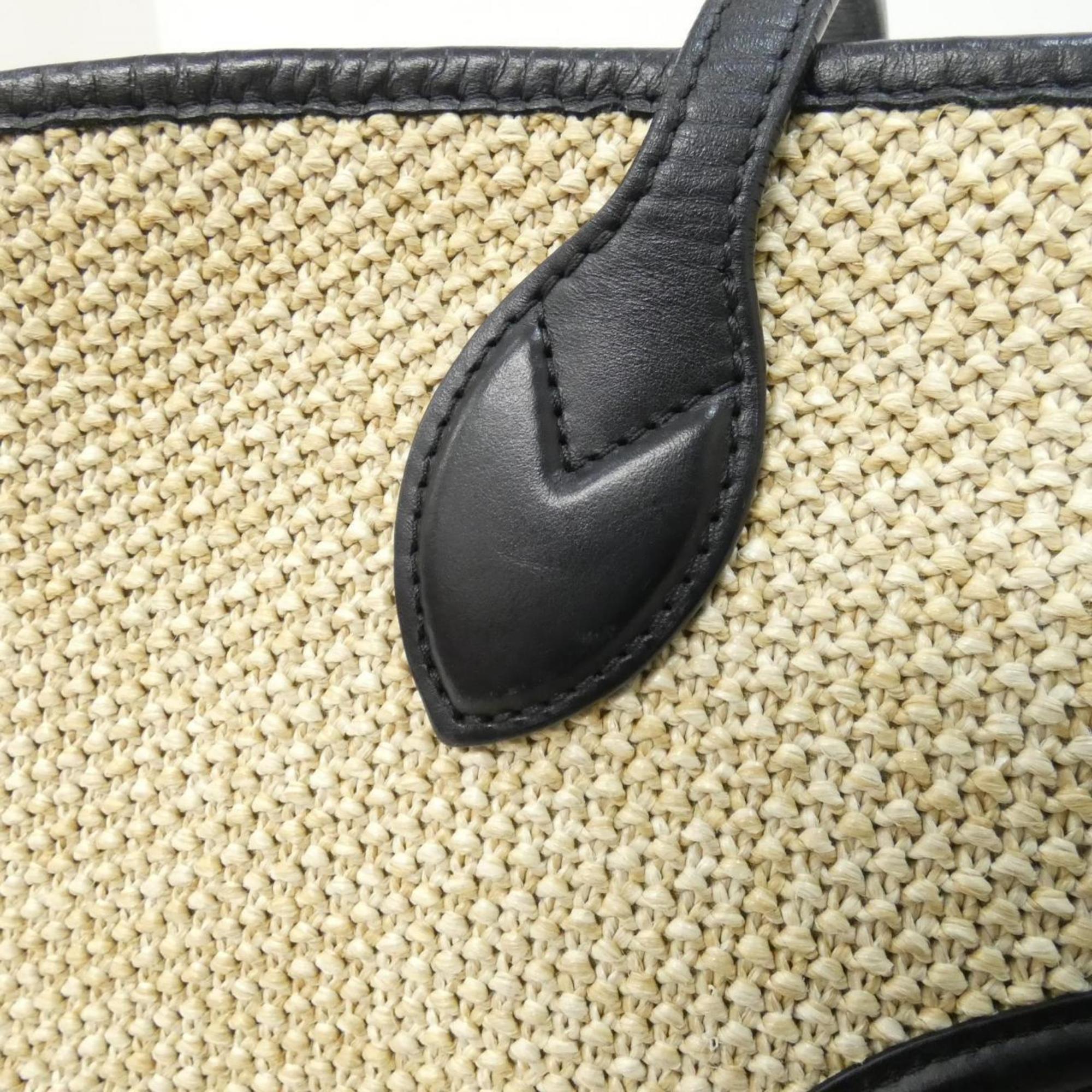 Louis Vuitton Black Raffia Handbag (Pre-Owned)