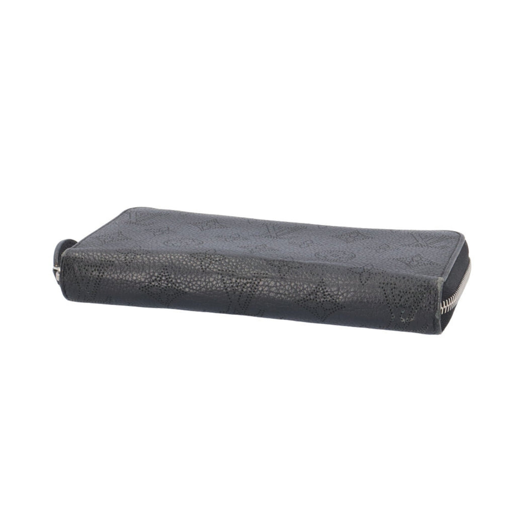 Louis Vuitton Black Mahina Leather Long Wallet (Bi-Fold) (Pre-Owned)