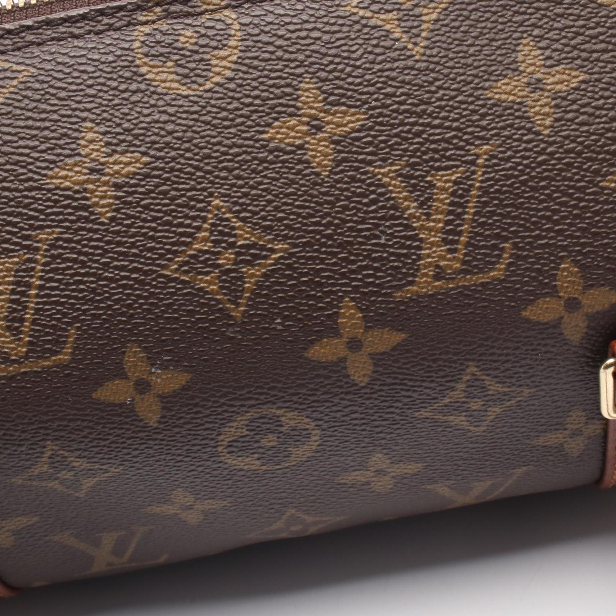Louis Vuitton Brown Monogram Coated Canvas Leather Handbag (Pre-Owned)