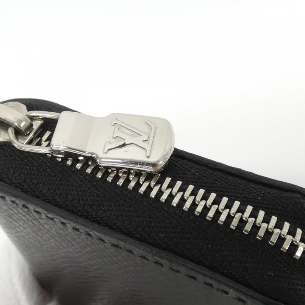 Louis Vuitton Black Leather Coin Purse/Coin Case (Pre-Owned)