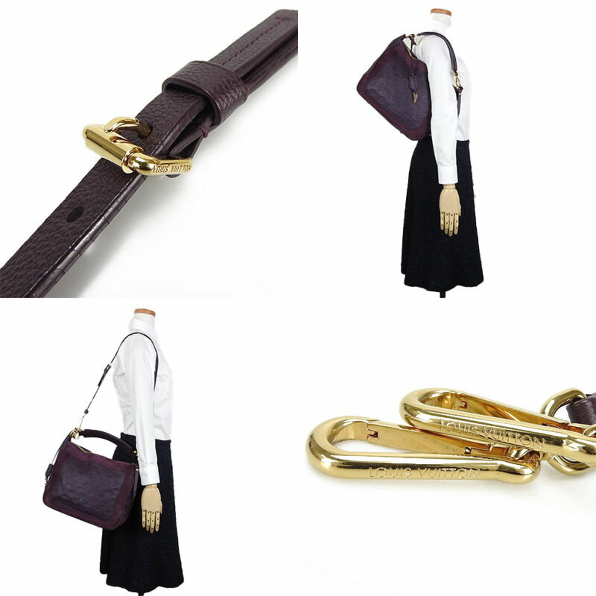 Louis Vuitton Monogram Empreinte Purple Monogram Empreinte Handbag Shoulder Bag (Pre-Owned)