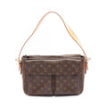 Louis Vuitton Monogram Brown Coated Canvas Leather Shoulder Bag (Pre-Owned)