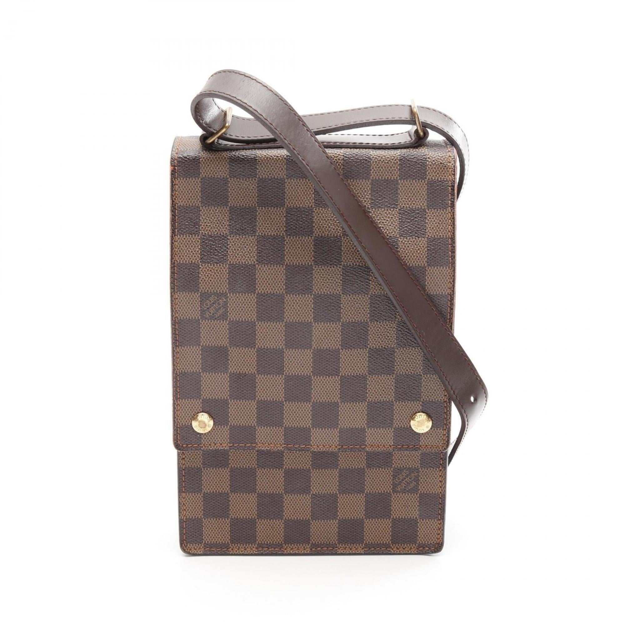Louis Vuitton Brown Coated Canvas Shoulder Bag (Pre-Owned)