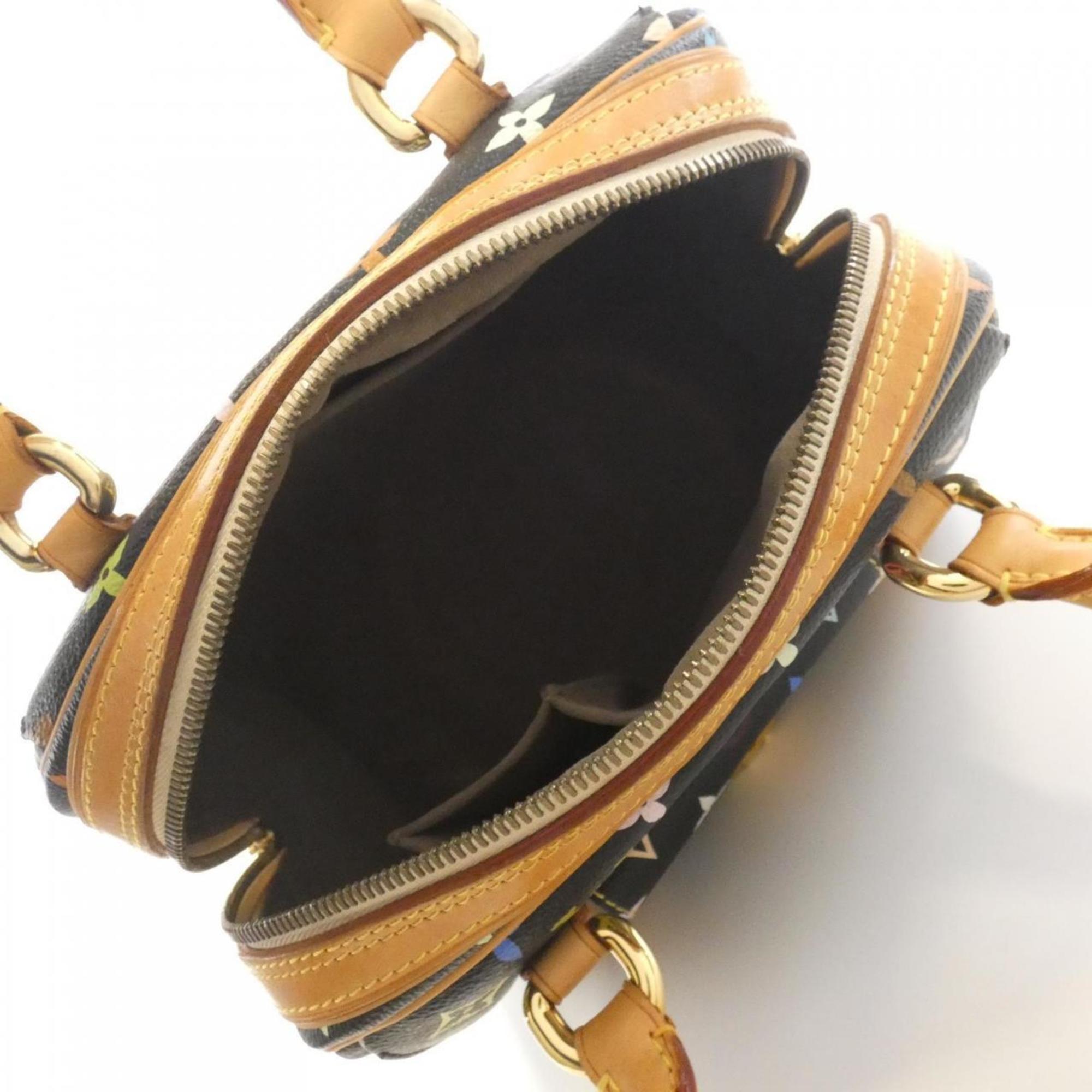 Louis Vuitton Black Multi-Color Coated Canvas Handbag (Pre-Owned)