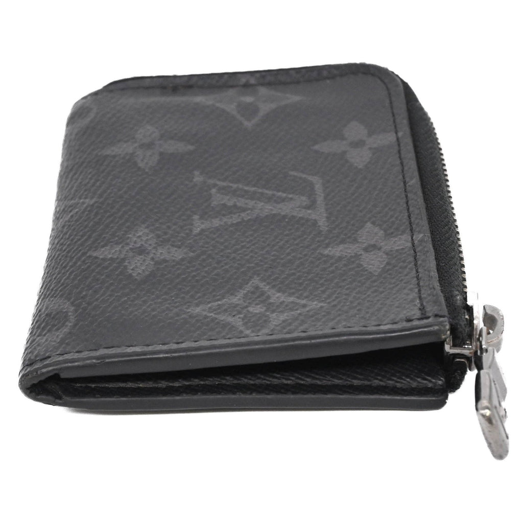 Louis Vuitton Black Monogram Eclipse Monogram Eclipse Coin Purse/Coin Case (Pre-Owned)