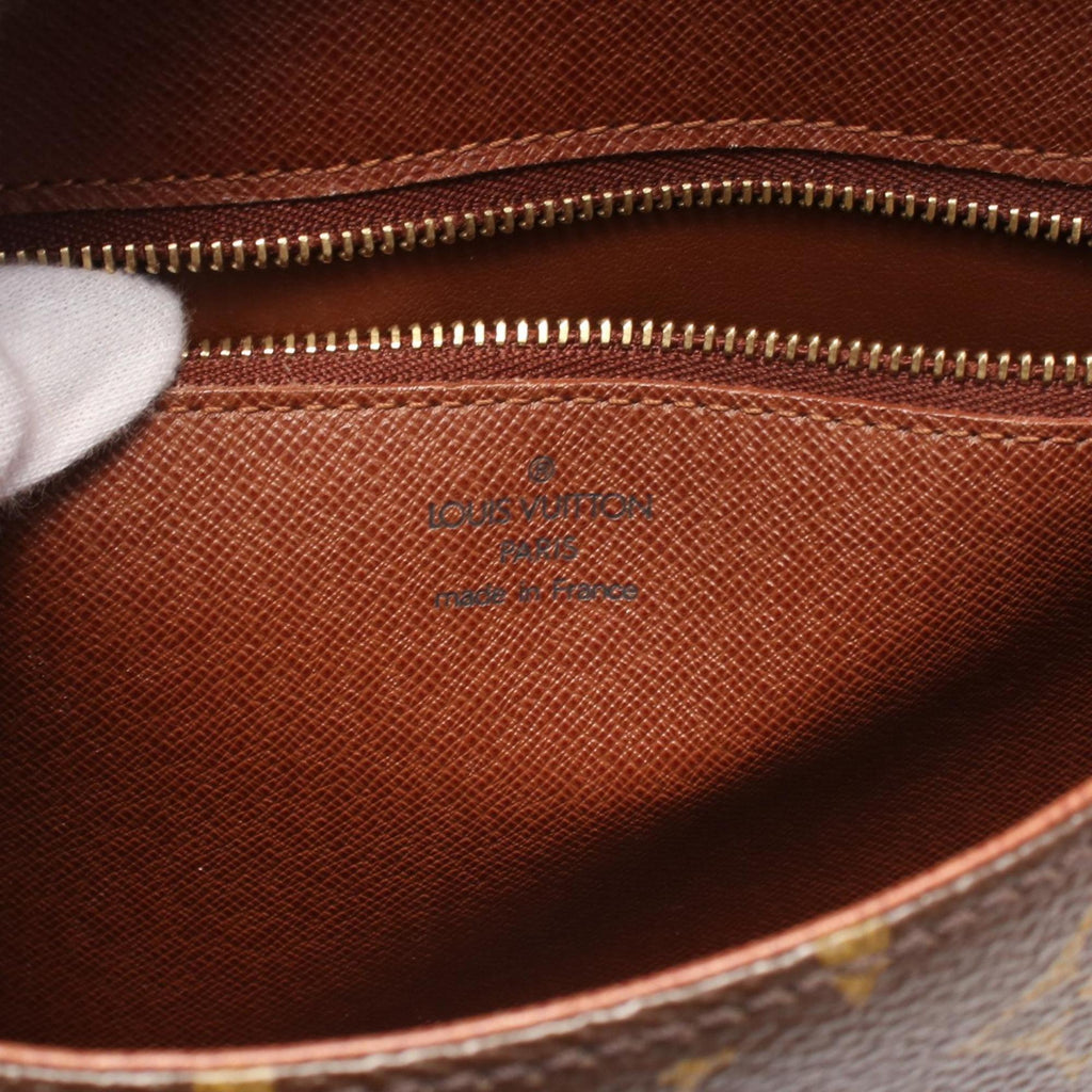 Louis Vuitton Monogram Brown Coated Canvas Leather Shoulder Bag (Pre-Owned)