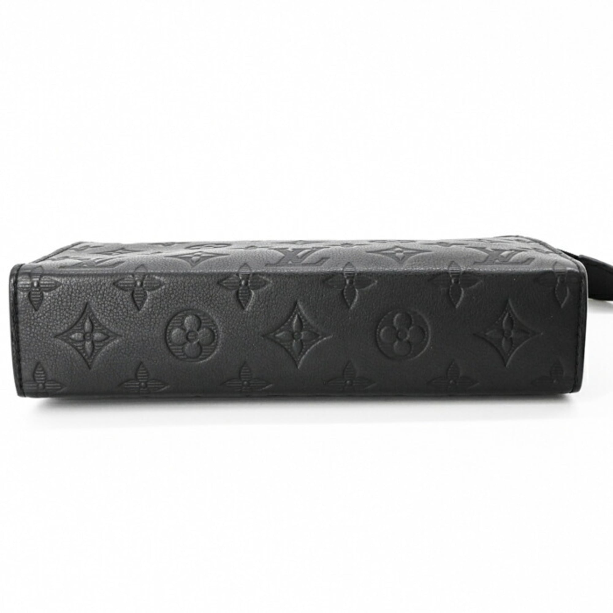 Louis Vuitton Black Monogram Shadow Shoulder Bag (Pre-Owned)