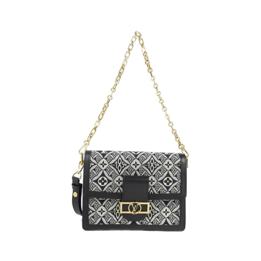 Louis Vuitton Gray Jacquard Shoulder Bag (Pre-Owned)