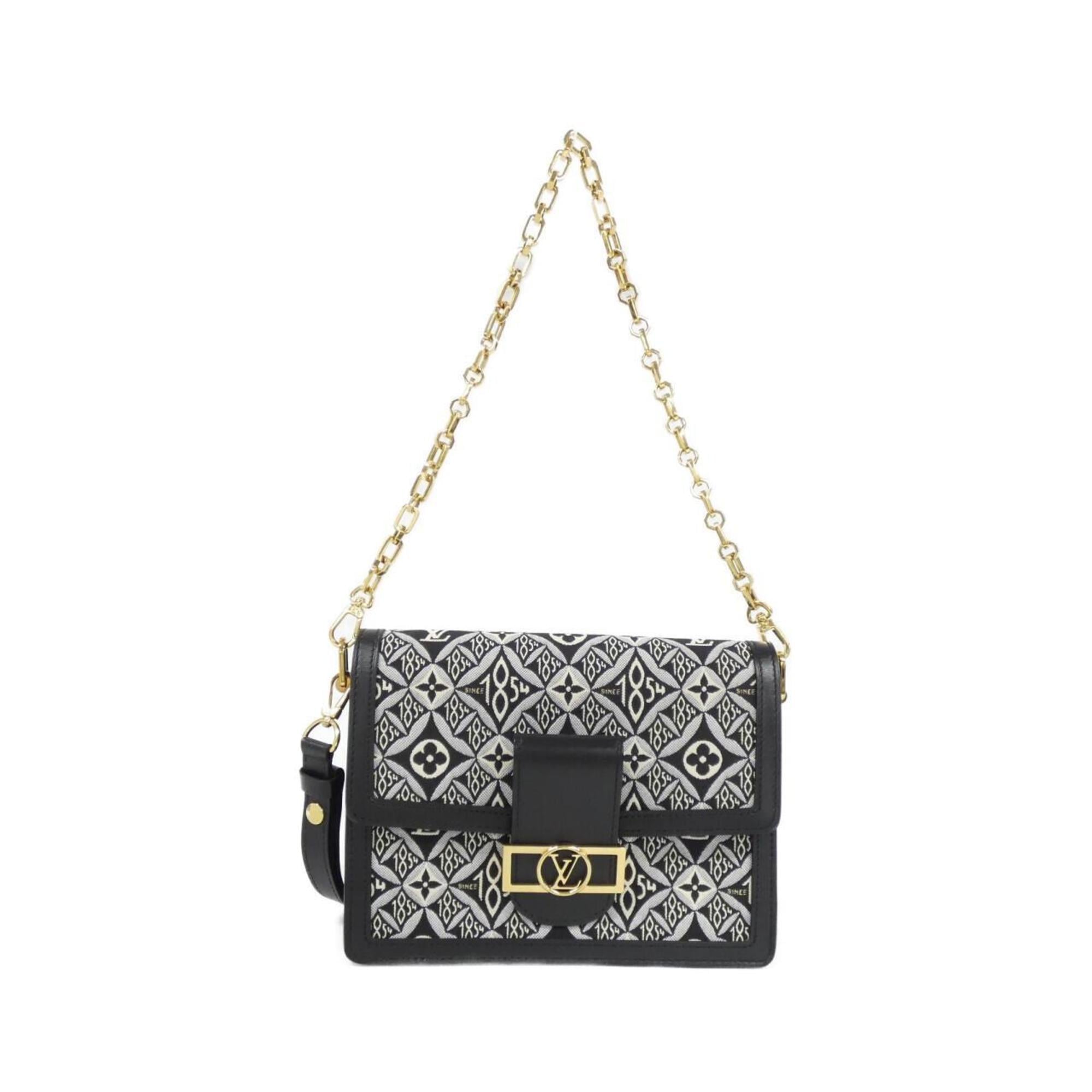 Louis Vuitton Gray Jacquard Shoulder Bag (Pre-Owned)