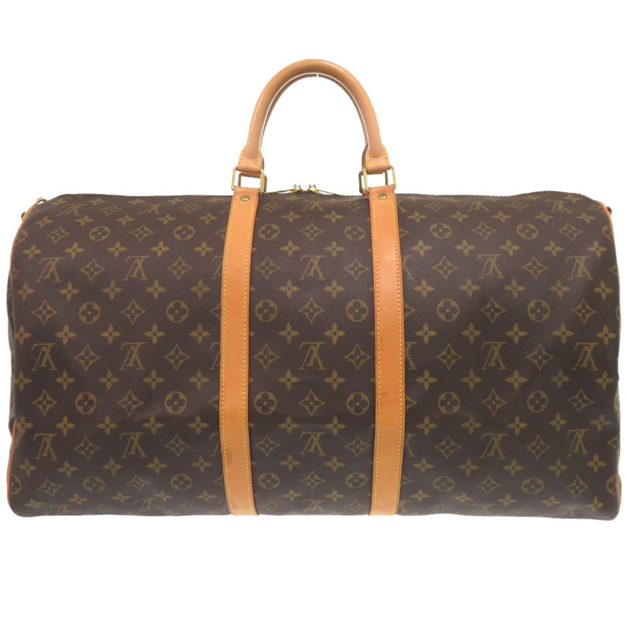 Louis Vuitton Brown Monogram Canvas Boston Bag (Pre-Owned)