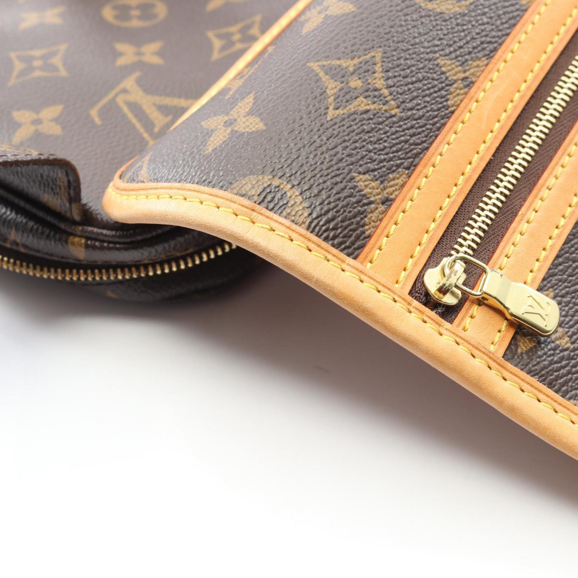 Louis Vuitton Brown Coated Canvas Leather Fanny Pack (Pre-Owned)