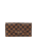 Louis Vuitton Brown Pvc Leather Long Wallet (Tri-Fold) (Pre-Owned)