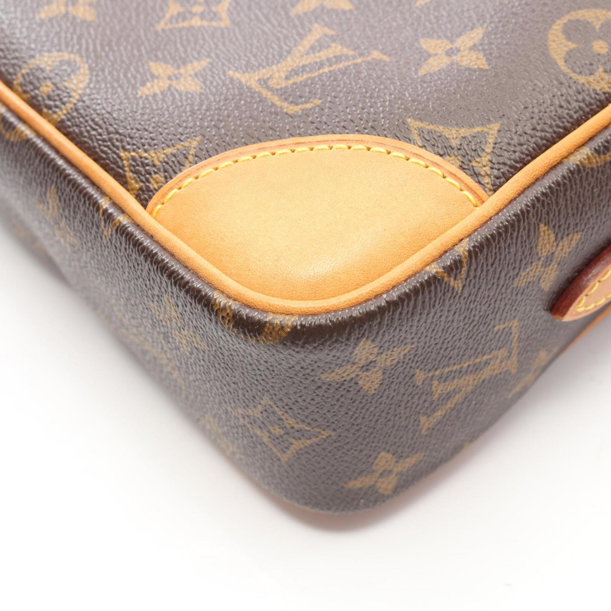 Louis Vuitton Monogram Brown Coated Canvas Leather Shoulder Bag (Pre-Owned)