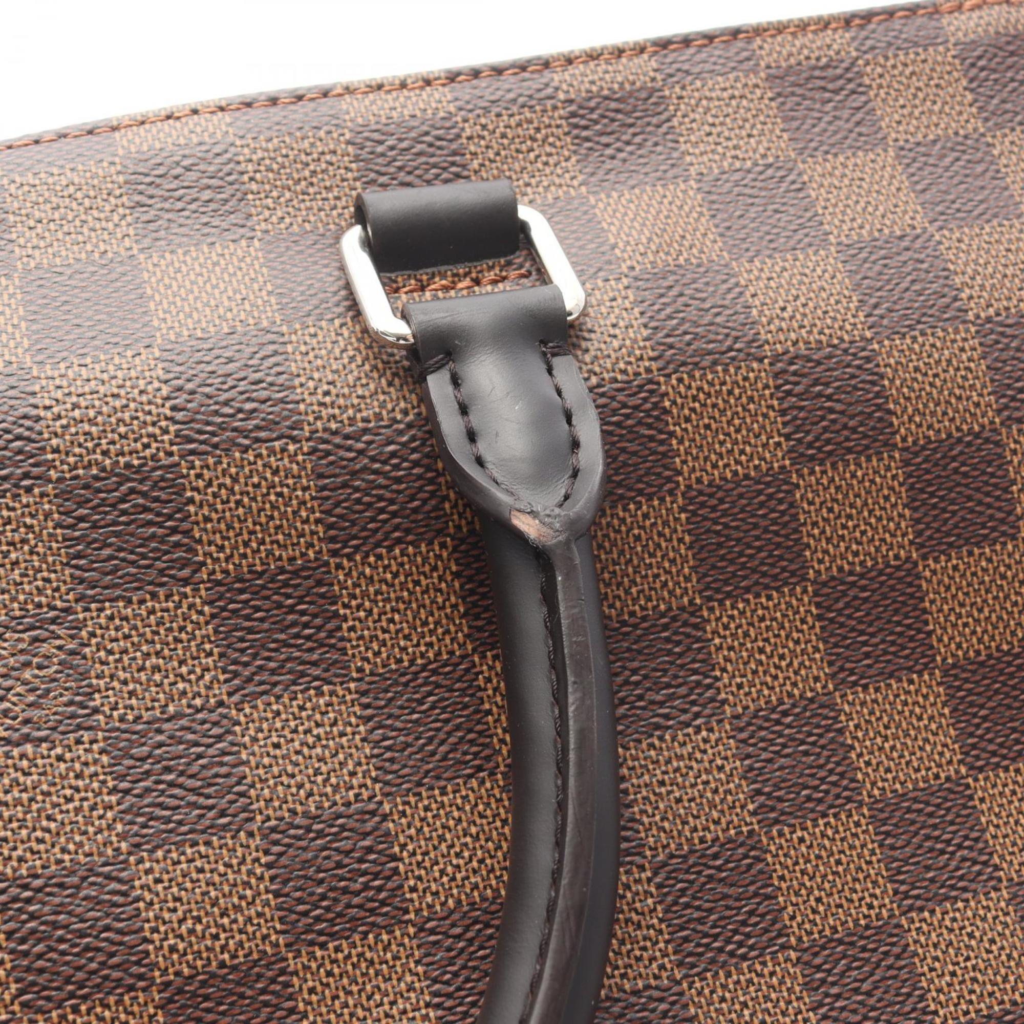 Louis Vuitton Brown Coated Canvas Leather Tote Bag (Pre-Owned)