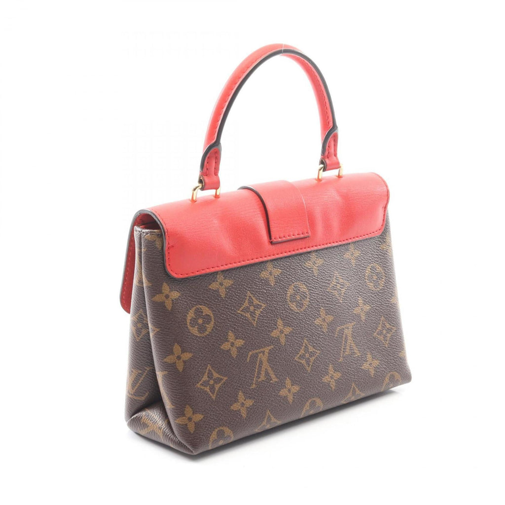 Louis Vuitton Brown Coquelicots Monogram Red Color Coated Canvas Leather Handbag (Pre-Owned)