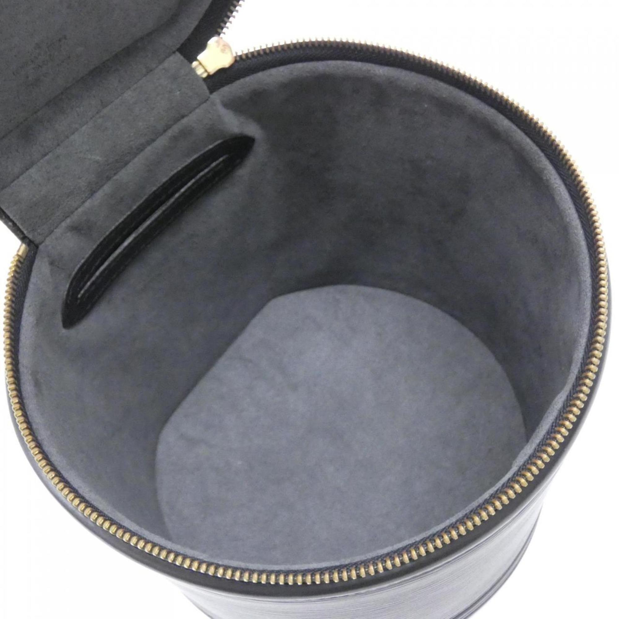Louis Vuitton Black Leather Handbag (Pre-Owned)
