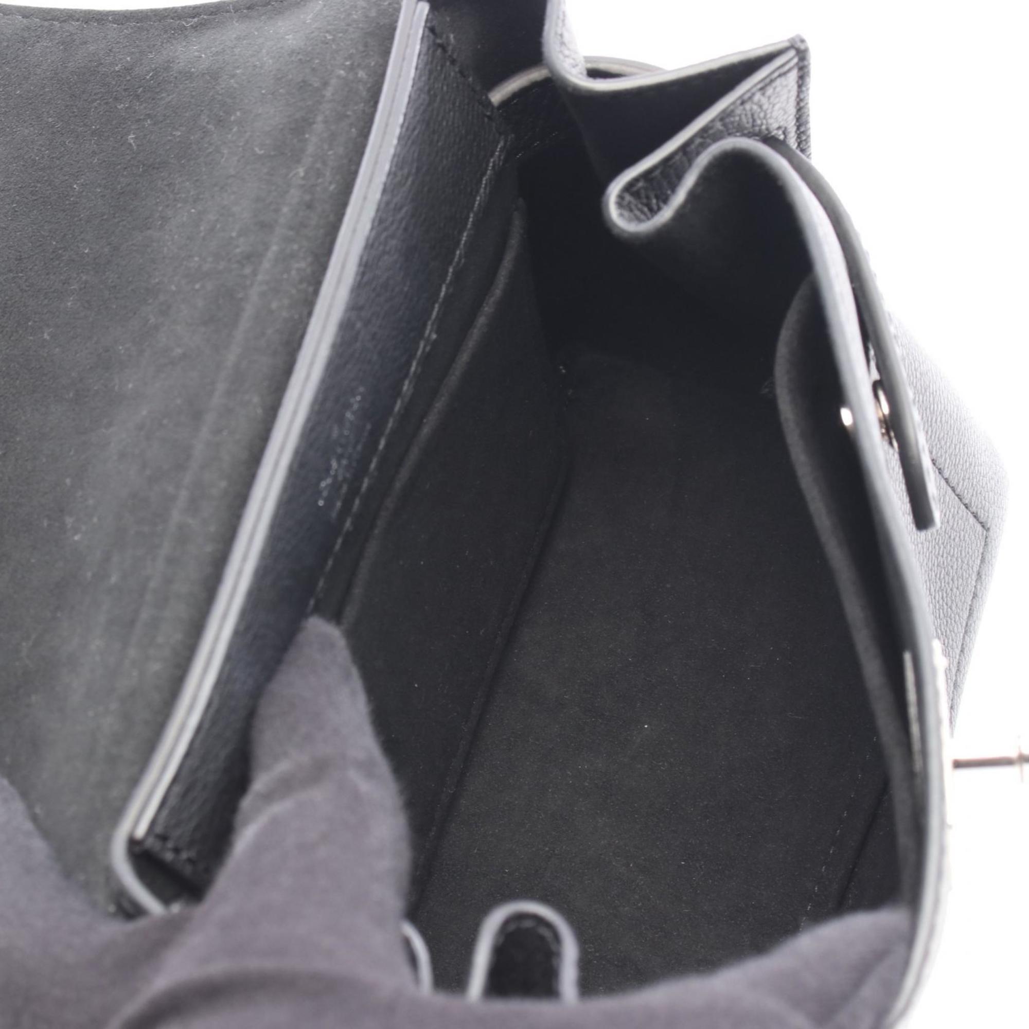 Louis Vuitton Black Noir Leather Handbag (Pre-Owned)