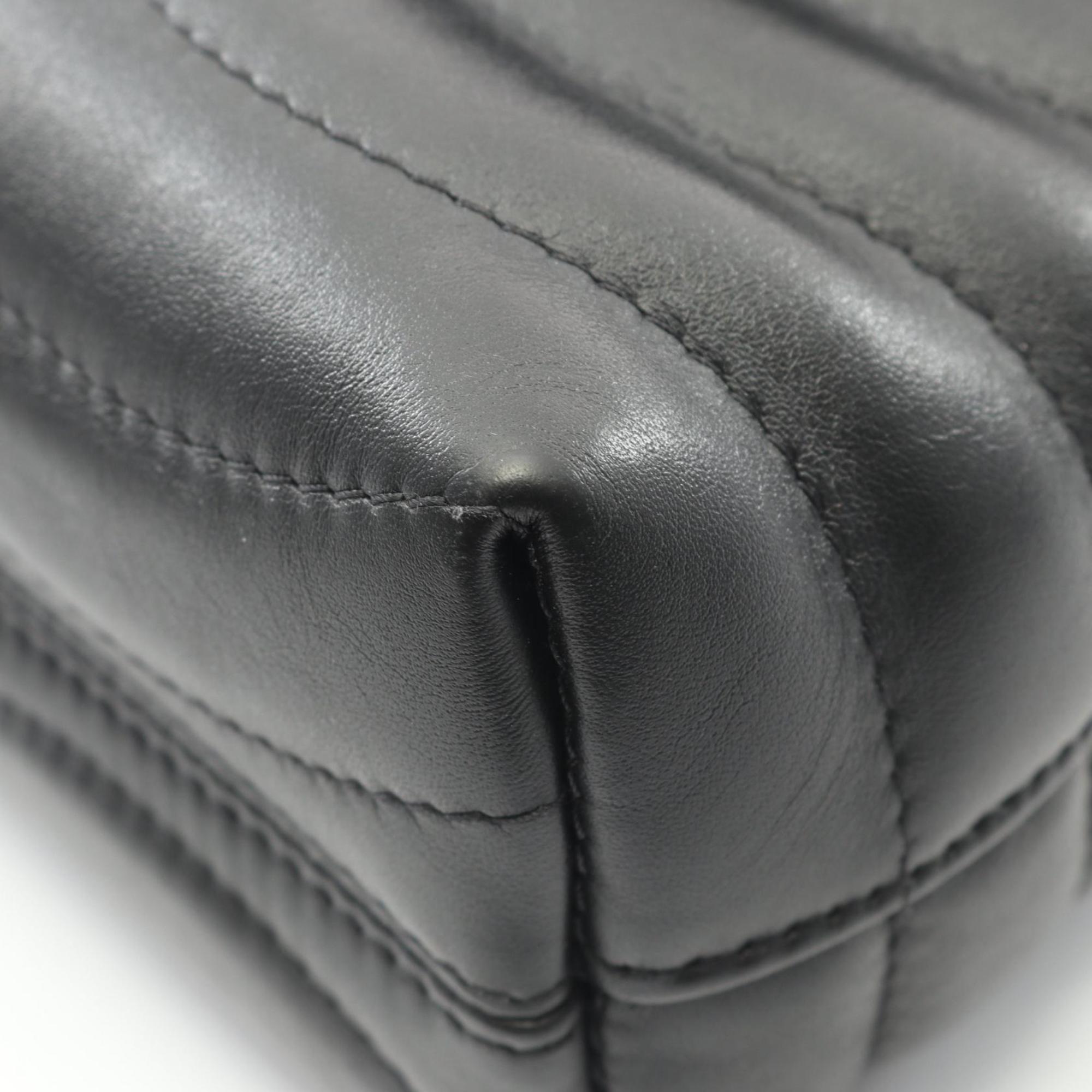 Louis Vuitton Black Noir Leather Handbag (Pre-Owned)