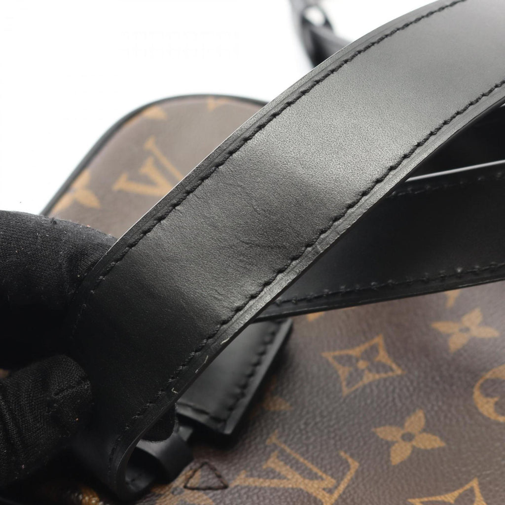 Louis Vuitton Black Brown Monogram Macassar Coated Canvas Leather Fanny Pack Sling Bag (Pre-Owned)