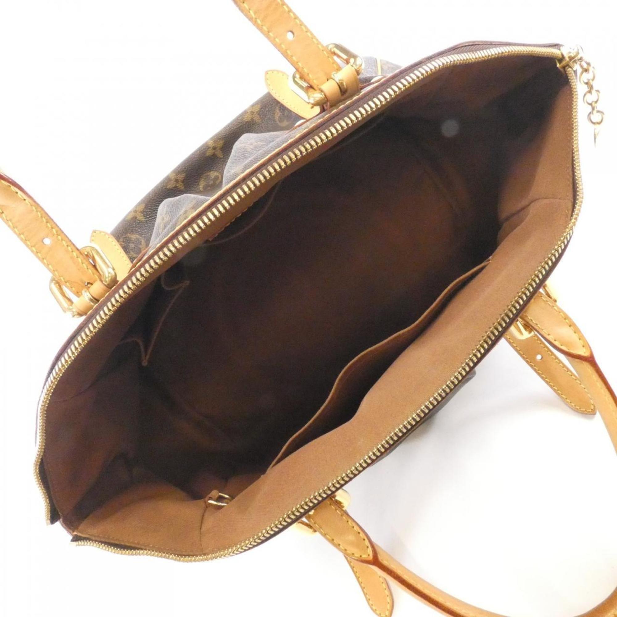 Louis Vuitton Marron Coated Canvas Shoulder Bag (Pre-Owned)