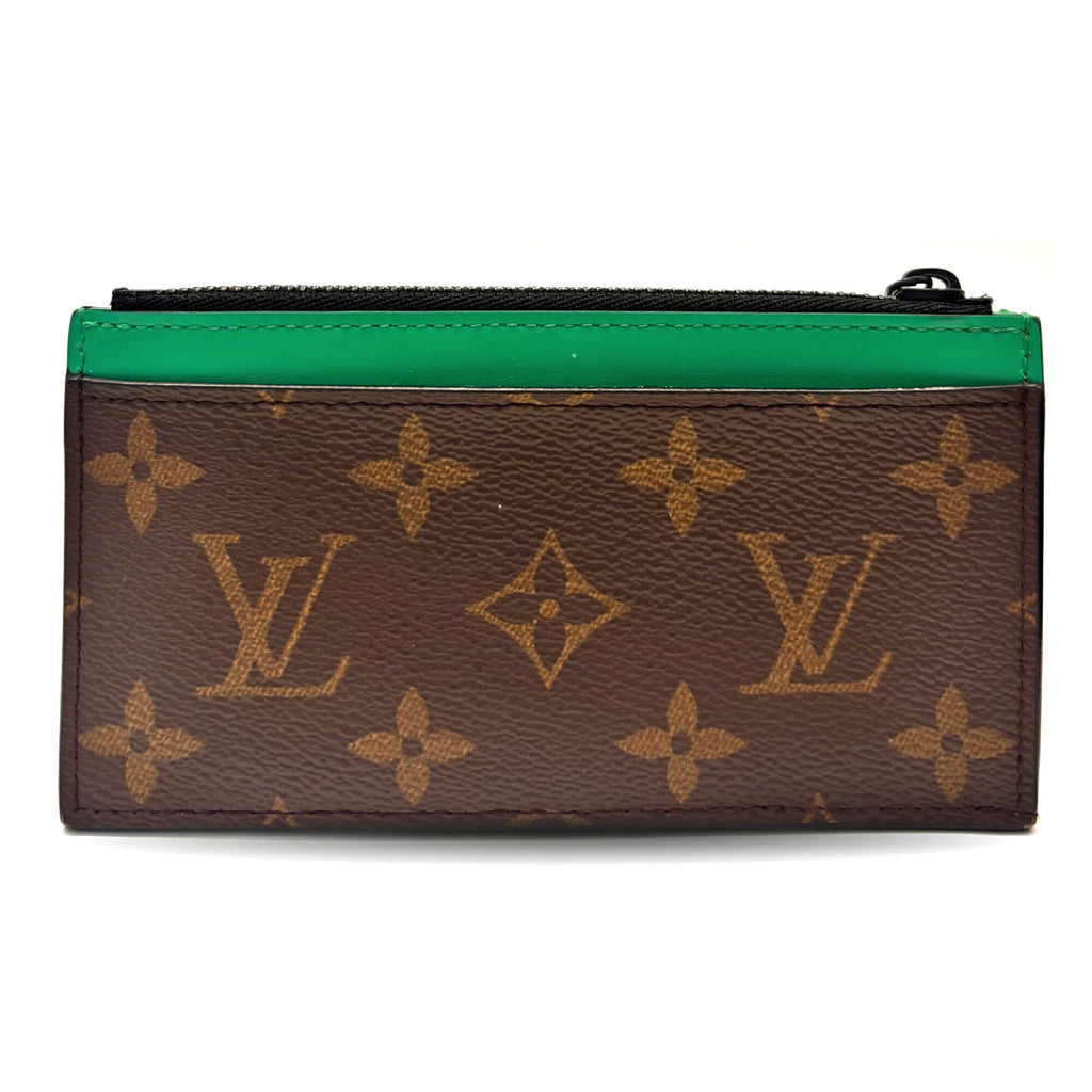 Louis Vuitton Monogram Macassar Green Monogram Macassar Coin Purse/Coin Case (Pre-Owned)