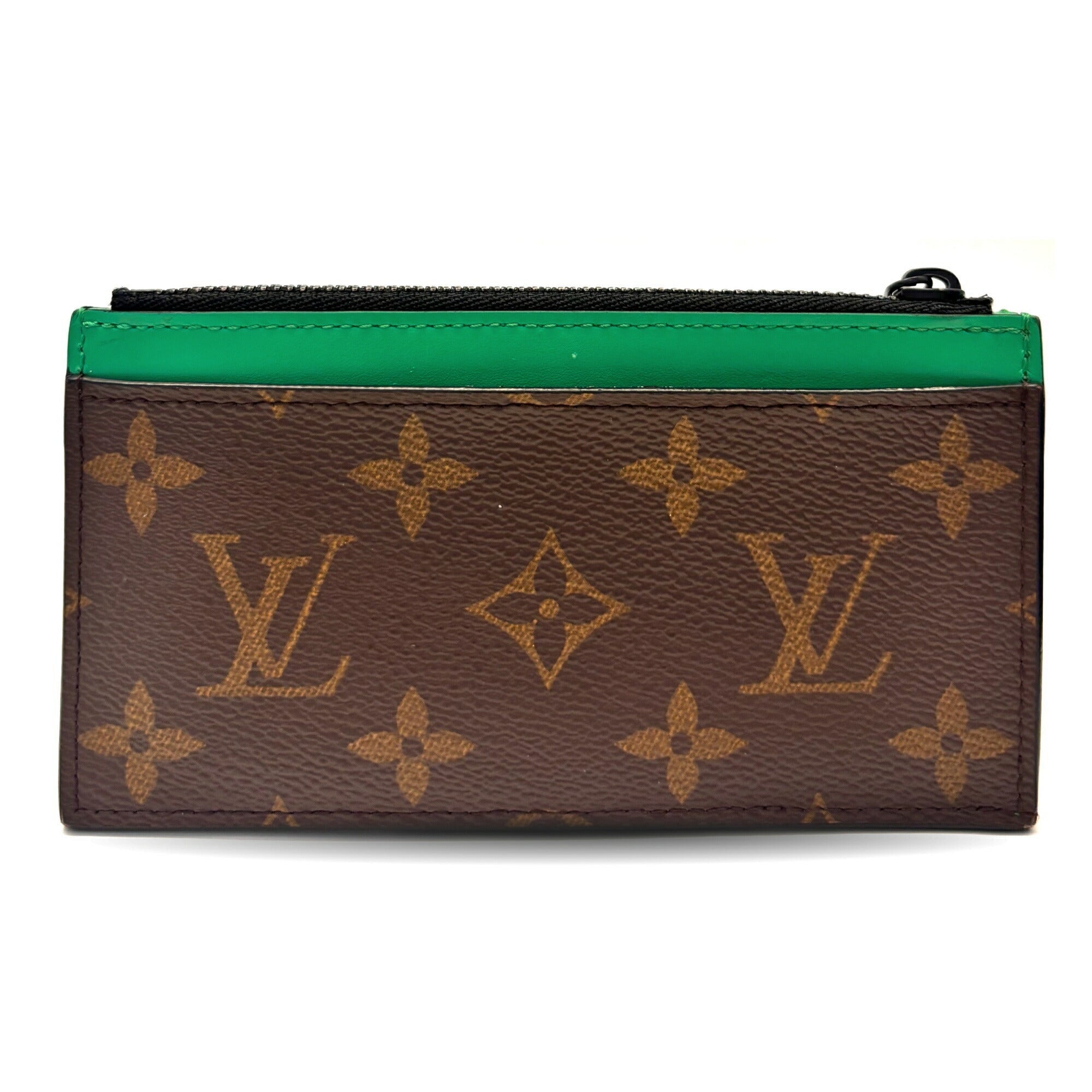 Louis Vuitton Monogram Macassar Green Monogram Macassar Coin Purse/Coin Case (Pre-Owned)