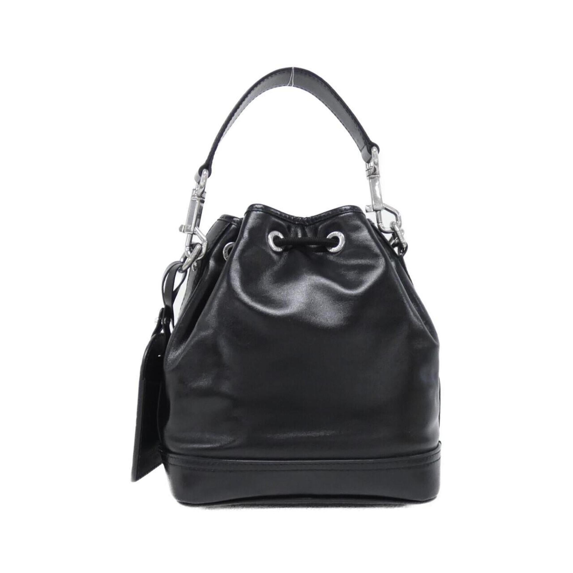 Louis Vuitton Black Leather Shoulder Bag (Pre-Owned)