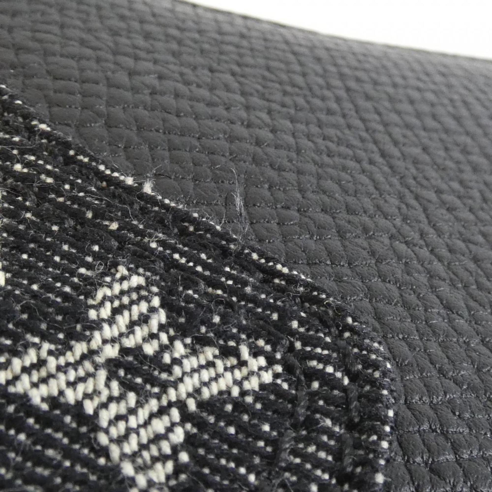Louis Vuitton Black Monogram Monogram Monogram Denim Leather Shoulder Bag (Pre-Owned)