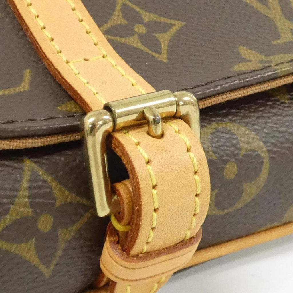 Louis Vuitton Monogram Marron Coated Canvas Fanny Pack Pochette (Pre-Owned)