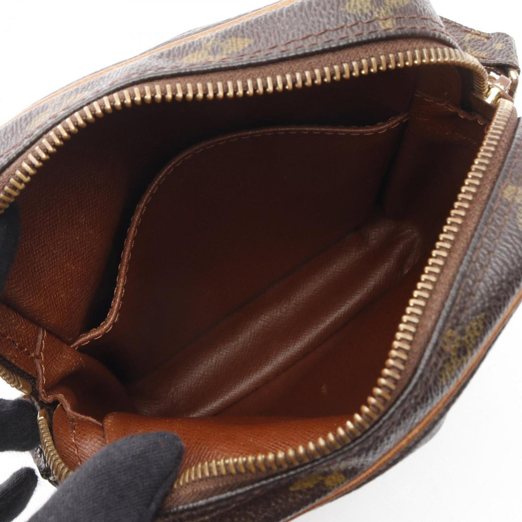 Louis Vuitton Brown Pvc Coated Canvas Leather Shoulder Bag (Pre-Owned)