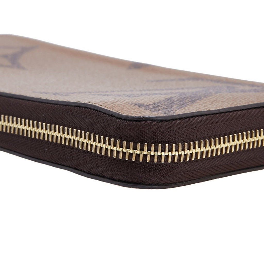 Louis Vuitton Monogram Brown Pvc Leather Wallet (Tri-Fold) (Pre-Owned)