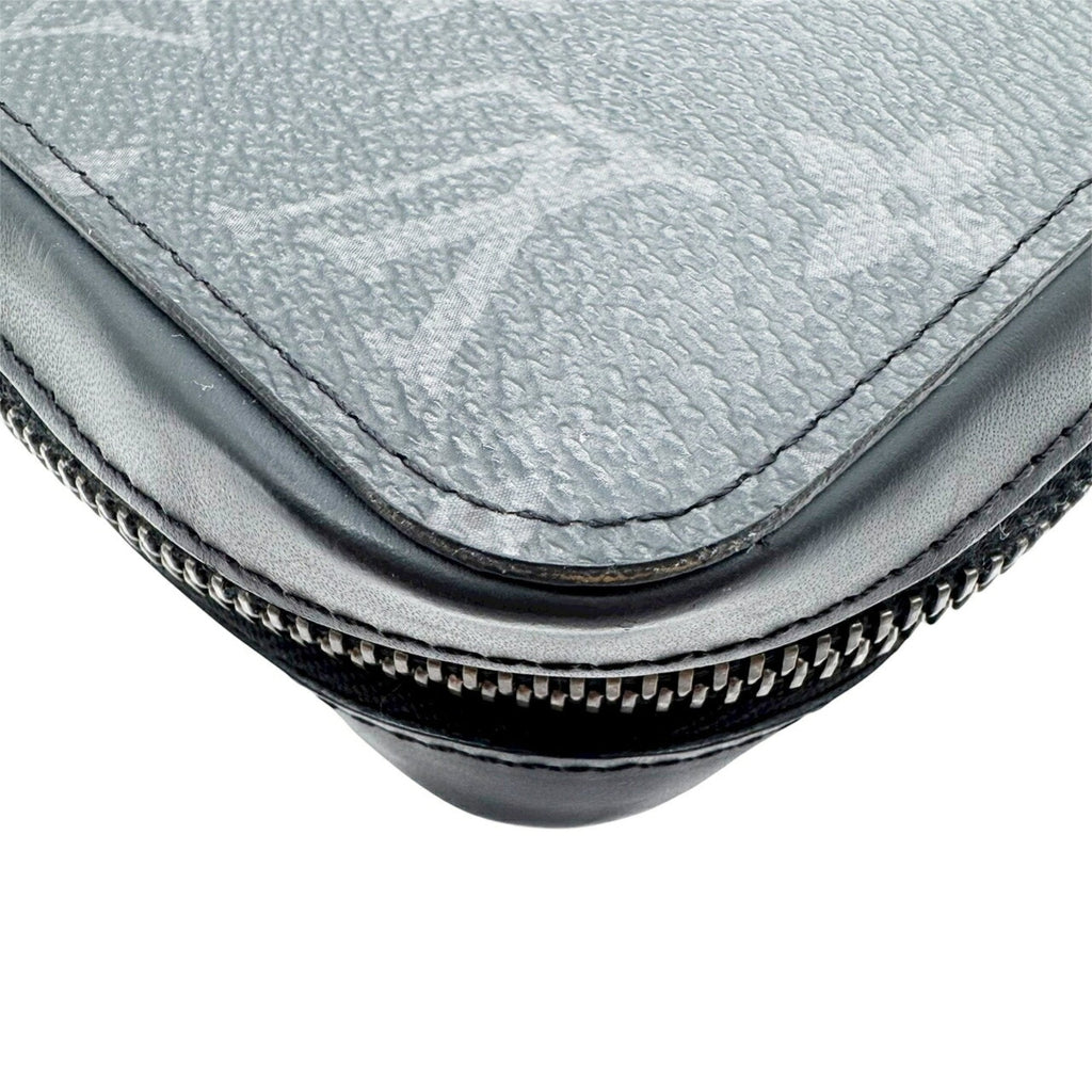 Louis Vuitton Black Gray Monogram Eclipse Monogram Eclipse Long Wallet (Bi-Fold) (Pre-Owned)