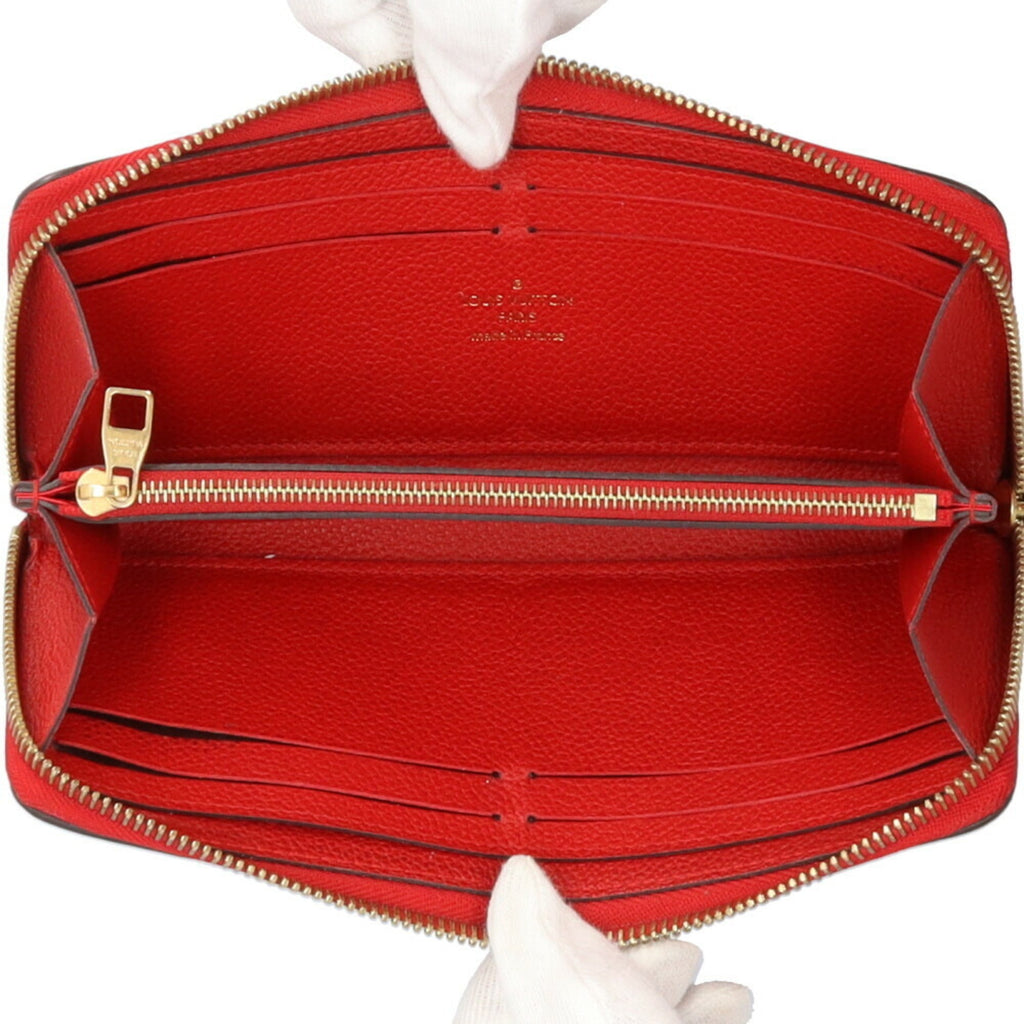 Louis Vuitton Monogram Empreinte Red Color Monogram Empreinte Long Wallet (Bi-Fold) (Pre-Owned)