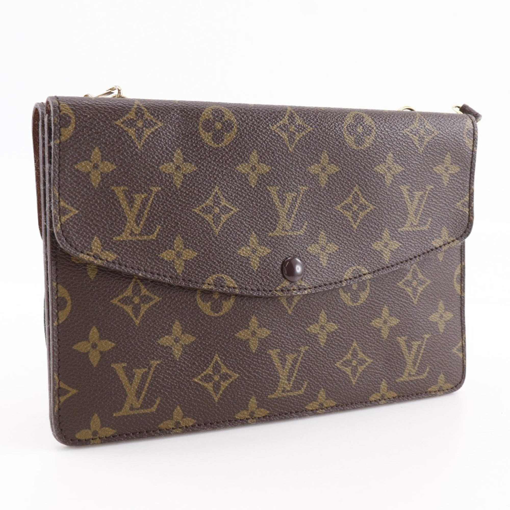 Louis Vuitton Brown Monogram Canvas Shoulder Bag (Pre-Owned)