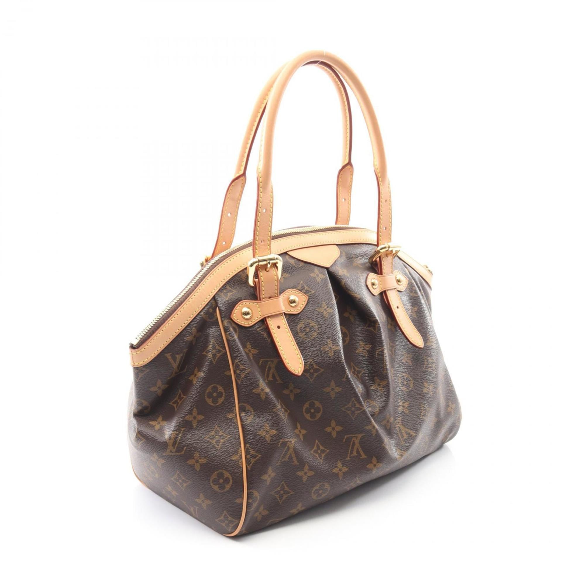 Louis Vuitton Monogram Brown Coated Canvas Leather Handbag (Pre-Owned)
