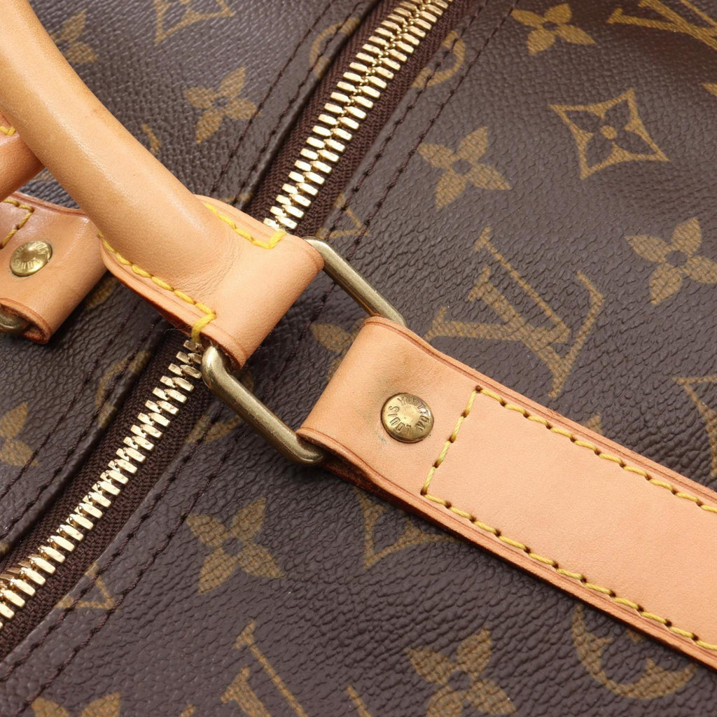 Louis Vuitton Brown Coated Canvas Pvc Monogram Leather Boston Bag (Pre-Owned)