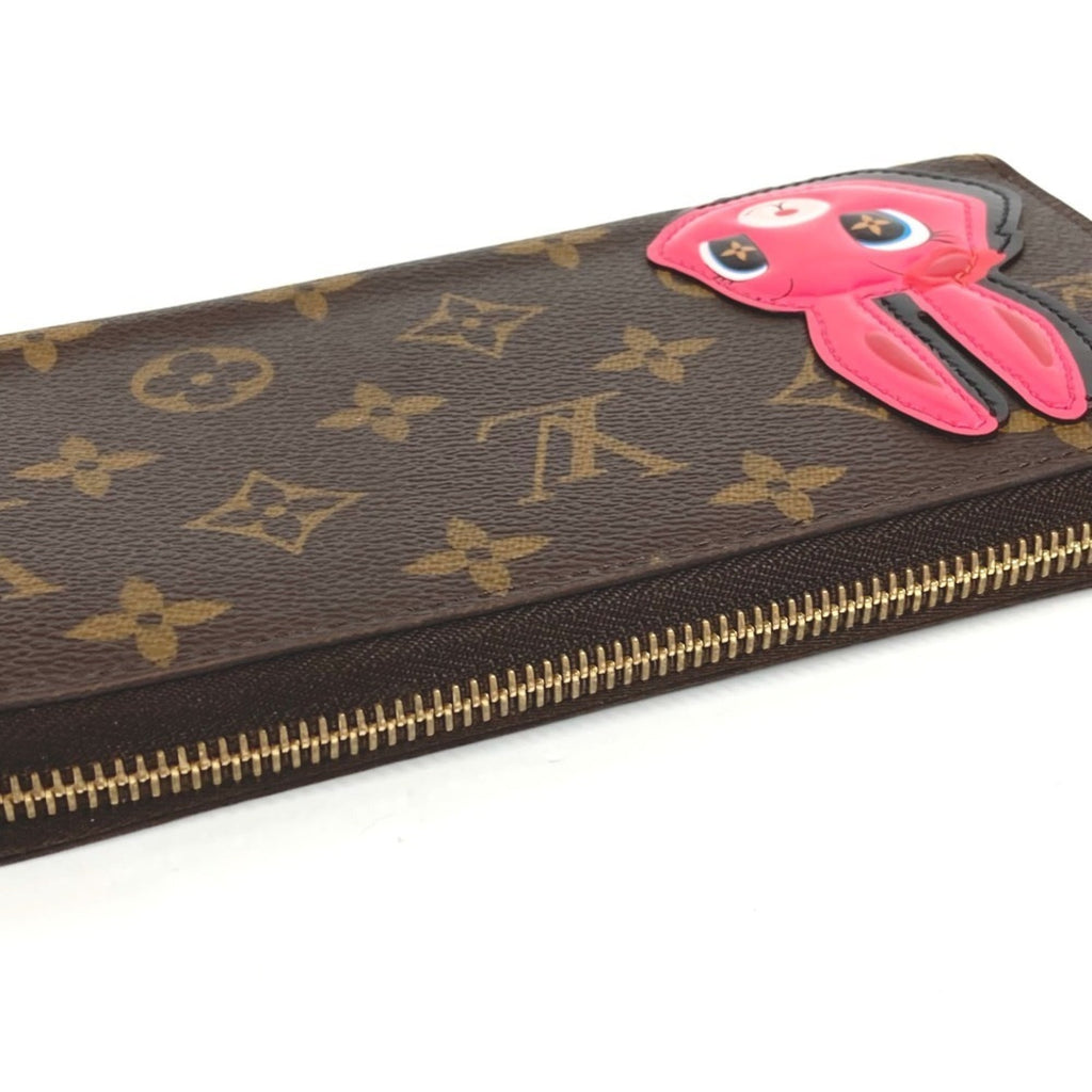 Louis Vuitton Brown Pink Monogram Long Wallet (Bi-Fold) (Pre-Owned)