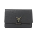 Louis Vuitton Gold Black Hot Pink Leather Wallet (Tri-Fold) (Pre-Owned)