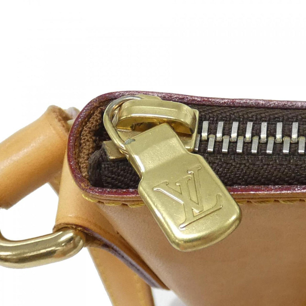 Louis Vuitton Marron Coated Canvas Shoulder Bag (Pre-Owned)