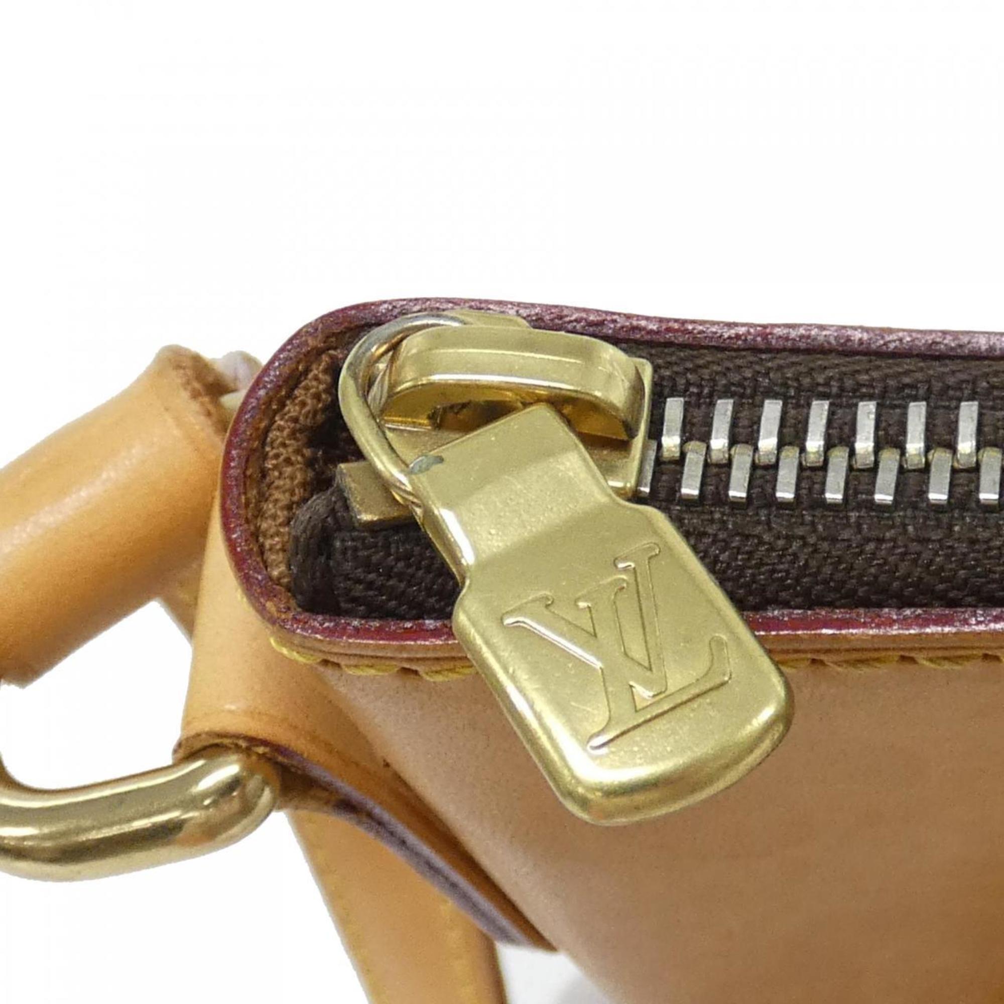 Louis Vuitton Marron Coated Canvas Shoulder Bag (Pre-Owned)
