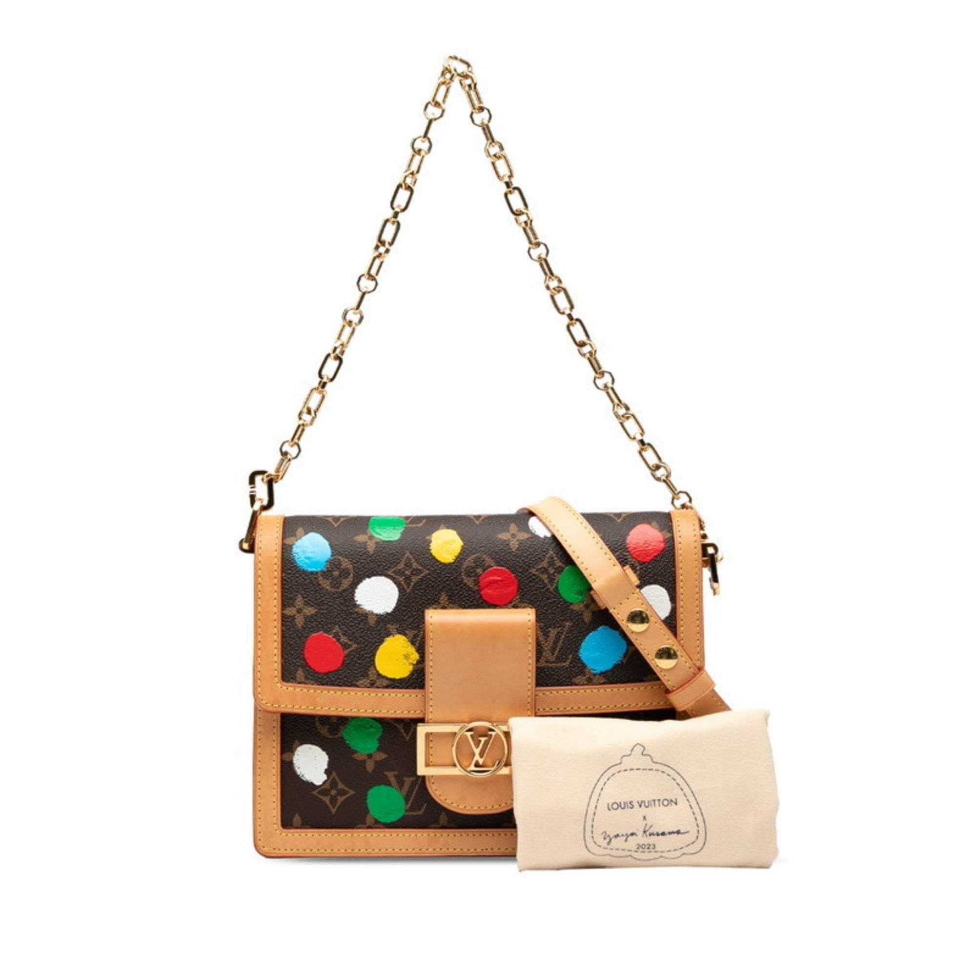 Louis Vuitton Brown Multi-Color Pvc Leather Handbag Shoulder Bag (Pre-Owned)